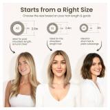 AIMIKE Round Brush for Blow Out, Small Round Hair Brush Nano Thermal Ceramic & Ionic Tech, for Blow Drying & Styling, Curling and Shine - 2.4 inch Barrel w/Boar Bristles