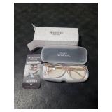 Madison Avenue Blue Light Blocking Glasses Anti Eyestrain UV Glare Blue Light Glasses for Women TV Phone Computer Gaming Eyeglasses Liberty (Crystal Brown)