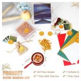 Yagugu Wax Seal Stamp Kit - 357Pc Set with Wax Beads, Seal Stamp, Warmer, Spoon, Candles for Vintage Envelopes & Letters - Gold