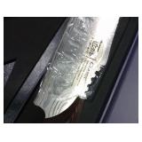 SYOKAMI Brisket Slicing Knife, 12 Inch Multifunction Carving Knife for Meat Cutting, Japanese Style Meat Slicer with Wood Full Tang Handle, Damascus Pattern Long Slicing for Roast Beef, Ideal for Gift