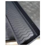 Hugro Tarfive 30 Inch Magnetic Stove Top Shelf | 3-Zone Kitchen Organizer with Anti-Slip & Anti-Fall Design | Heat Resistant (-40°F to 446°F) Food-Grade Silicone Spice Rack for Flat Stoves-Black