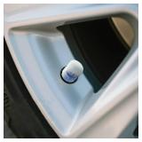 Glow in The Dark Tire Valve Stem Caps, 5 Pack Luminous Tire Valve Stem Caps, Fluorescent Car Tire Pressure Caps, Universal for Cars, Trucks, SUVs, Motorcycles, Bikes (Blue)