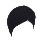 BISMAADH Instant Readymade Turban for Men & Women Head Wrap Lightweight Cap Headwear Sikh Pagri (Black, Free Size)