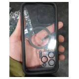 Miracase Glass Series Designed for iPhone 14 Pro Max Case 6.7 Inch, Upgrade Full-Body Magnetic Case with Built-in 9H Tempered Glass Screen Protector, with Camera Lens Protector, Magnetic Black