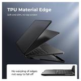 BlueSwan Anti-Cracking Hard Shell Case Compatible with MacBook Pro 14-inch M5 2026 2025-2021 Release M4 M3 M2 M1 Pro/Max Chip, Anti-Fingerprint Soft TPU Bumper, Frosted Black