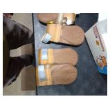 QUMY Dog Shoes for Large Dogs, Medium Dog Boots & Paw Protectors for Winter Snowy Day, Summer Hot Pavement, Water-Resistant in Rainy Weather, Outdoor Walking, Indoor Hardfloors Skid-Resistant Sole