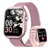 Smart Watch for Women Men Fitness: 1.85 Smart Watch with 30 Days+ Battery Life Make/Recive Call Heart Rate SpO2 Sleep Monitor 120+ Sport IP68 Waterproof Fitness Tracker Watch for iPhone Android