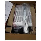 Tech Drive Bathroom fan 110 CFM, 1.5Sone No Attic access Needed Installation,Very Quiet Bath Ventilation and Exhaust Fan, Ceiling Mounted Fan,White Plastic Grille