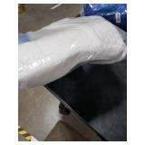 Cervical Neck Pillows with Round Cervical Roll Cylinder Bolster Traction Pillow(2 in 1 Removable) Ergonomic Contour Memory Foam Pillow for Relaxer Neck&Shoulder Pain Relief for Sleepers(White&Blue)