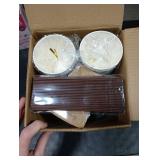 BYSNOW 100 pack 12 oz Disposable Thickened Coffee Cups with Lids, Scald Resistant Hot Cup with Sleeve and Straw, To Go Coffee Cups for Home, Office, Cafes and Party (White 12oz)