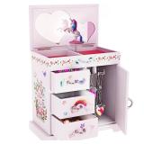 Pretty Me Unicorn Musical Jewelry Box for Kids - Gifts for Girls, Ages 3-8, Best Princess Room Toys Gift for Age 3, 4, 5, 6, 7, 8 Year Old Little Girl - Birthday Present Toy Ideas Music MISSING 2 DRAW