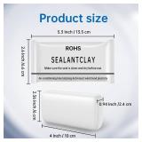 6 Pcs White Seal Putty,Waterproof Duct Seal Repair Sealing Clay & Moldable Silicone Putty,Ideal for Sealing Drain Connections, Wall Holes, and Air Conditioning Openings, Reliable and Efficient.