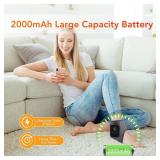 2Pcs Ankle Massager for Pain Relief, Ankle Heating Pads with Massage - 3 Levels Heat & Vibration Adjustable, Auto Shut-Off, Cord-Free Use for Daily