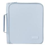 SUNEE Zipper Binder Bag with Handle, 2-Inch 3-Ring O-Ring, 500-Sheet Capacity, Includes Zip Pocket, 5-Tab Expanding File Folder, Multi-Pocket Organizer Binder for Middle School, Dusk Blue