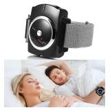 YUERWOVER Anti Snoring Wristband Device Intelligent Effective Snore Solution Bracelet Infrared Reduction Snore Watch Comfortable for Men and Women with Battery(Black)