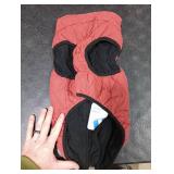 SCENEREAL Winter Dog Vest Coat with Built-in Harness, Warm Puppy Jacket for Small to Medium Dogs, Cold Weather Coat with Zipper, Fleece Puffer Vest, Windproof Snow Clothes Size L