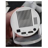 Mini Portable Projector 4K WiFi 6 BT 5.2 Upgraded Portable Projector Full HD Supported for Phone /PC /TV /HDMI /PS5 /Laptop Auto Keystone Home Theater 180° Rotation [Built-in App] White