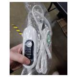 Heated Blanket Electric Blanket,Cozy Faux Rabbit Fur & Soft Flannel Warm Heater Throw Blanket with 5 Fast Heating Levels &10Hours Auto-Off Over-Heat Protection 50 x 60 (Grey)