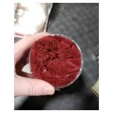 MADIZZ Set of 2 Faux Wool Plush Decorative Throw Pillow Covers 20x20 Inch Burgundy Fluffy Striped Soft Decorative Cushion Cover for Sofa Bedroom Pillow Shell