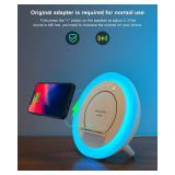 SIDVAR Bluetooth Speaker Night Lightsr,Wireless Charging Modern Speaker,Best Teenage Birthday Gift Ideas Tween Girls Gifts/Please use The Original Adapter