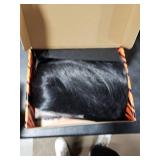 BrownBomb Black Wear and Go Glueless Wigs Pre Plucked Pre Cut for Beginners Long Layered Straight Synthetic Lace Front Wigs with bangs 26 Inch Natural 1B 3 Seconds to Wear for Beginners