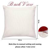 TDHDIKE Farmhouse Christmas Pillow Covers - 18x18 Inch Set of 4, Sofa Couch Decorations