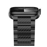 iiteeology Carbon Band Compatible with Apple Watch 49/46/45/44/42mm, Women Men Light Genuine Carbon Fiber Band for iWatch Ultra 3/Ultra 2/Series 11-1/SE 3 - Black