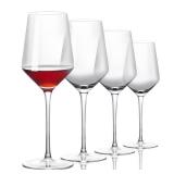 ACHEER Crystal Wine Glasses Set of 4 - Hand Blown Red Wine or White Wine Glass - 14Oz - Long Stem Wine Glasses Gift for Wedding, Anniversary, Christmas