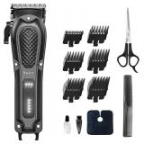 Haokry Hair Clippers for Men Professional - Cordless&Corded Barber Clippers for Hair Cutting & Grooming Rechargeable Beard Trimmer
