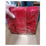 Iceyyyy 8 Pcs Large Christmas Bow-30.7 x 10.6 Christmas Golden Edged Red Velvet Bow-Christmas Tree Topper Ornament Bow for Xmas Home Wreath Decoration