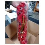 Iceyyyy 8 Pcs Large Christmas Bow-30.7 x 10.6 Christmas Golden Edged Red Velvet Bow-Christmas Tree Topper Ornament Bow for Xmas Home Wreath Decoration