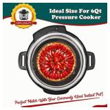 HIWARE 6 Inch Non-stick Springform Pan with Removable Bottom - Leakproof Cheesecake Pan, Compatible with 3 Qt Instant Pot