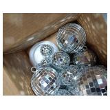 MTLEE Disco Balls Decorations Assorted Size Party Decor Disco Ball Ornaments Mirror Mini Large Hanging with Rope for Wedding Festival Stage Prop
