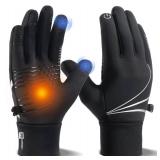RUIXUE Winter Gloves Men Women, Warm Thermal Windproof Touchscreen Non-Slip,for Cycling Driving Running Hiking