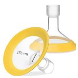 19mm Oval Flanges Shields Compatible with Medela Pumps, Replacement Parts for Pump in Style, Symphony, Swing Maxi, Harmony and Personalfit Flex Breast Pump Accessories