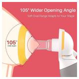 19mm Oval Flanges Shields Compatible with Medela Pumps, Replacement Parts for Pump in Style, Symphony, Swing Maxi, Harmony and Personalfit Flex Breast Pump Accessories