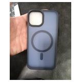 CACOE Magnetic Case for iPhone 13 & iPhone 14 6.1 inch-Compatible with MagSafe & Magnetic Car Phone Mount,TPU Thin Phone Cases Cover Protective Shockproof Anti-Fingerprint(Dark Blue)