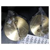 Depuley Battery Operated Wall Sconce: Set of 2 Wireless Wall Lights with Remote for Bedroom - Rechargeable 15 Colors Gold Wall Lamp for Living Room Hallway