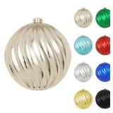 8in Large Christmas Ornaments Champagne Shatterproof Christmas Ball Ornaments Giant Hanging Balls Mercury Decorations for Holiday