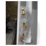 Bamboo Desk Organizer with Drawers Wooden Desktop Storage Drawers for Bills Office Supplies Kitchen Utensils Organizing Tool for Home Classroom Organization No Assembly (3 Drawers, White)