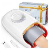 SKRFORM Hand Massager with Heat and Compression, Hand Massage for Arthritis and Carpal Tunnel Relief, 6 Modes Pressure Point Therapy, Blowing Wrist Massager, Finger & Palm Kneading, Gifts for Mom Dad