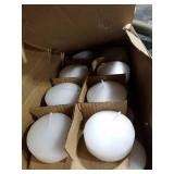 Thleunei 24 Pack Floating Candles 2in 6 Hour White Unscented Dripless Wax Discs, Floating Candles for centerpieces, Cylinder Vases, Wedding, Party, Pool, Holiday