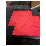 DEZENE Throw Pillow Covers 18x18 Christmas Red: Pack of 2 Cozy Soft Velvet Square Modern Luxury Decorative Throw Pillow Cases for Sofa Couch Living Room Bed Home Decor