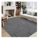 Modern Geometric 5x7 Area Rug