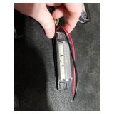 Partsam 3Pcs 4inch Utility White 9 LED Strip Light Bar, Clear Lens Waterproof 4 Boat Marine Lights, Marker Lights for Truck Trailer Car Pickup RV Camper, Under HoodLights, Dome Lights