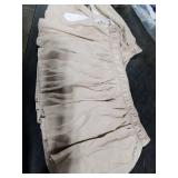 Wrap Around Dust Ruffle Bed Skirt - Cream - for Full Size Beds with 15 Inch Drop - Easy Fit Elastic Strap - Adjustable Pleated Bedskirt w/Brushed Fabric - Wrinkle Free - for Women, Men, Kids & Teens