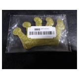 Crown Confetti 12pcs 4.7 inches Centerpieces for Baby Shower Decorations Birthday Party Supplies 1st Birthday Table Decor (Gold Glitter)