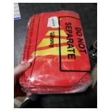 Wesnoy 48 Pcs Christmas Gift Bags Bulk 10 x 8 x 4 Inch Red Gold Goodies Bags Reusable Non Woven Christmas Party Favors Candy Treat Totes with Handles for Holiday Gift Birthday Party Supplies