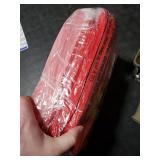 Wesnoy 48 Pcs Christmas Gift Bags Bulk 10 x 8 x 4 Inch Red Gold Goodies Bags Reusable Non Woven Christmas Party Favors Candy Treat Totes with Handles for Holiday Gift Birthday Party Supplies