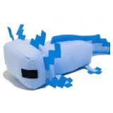 XSLWAN Blue Axolot Plush Plush Stuffed Toy Soft Throw Pillow Decorations for Video Game Fans, Kids Birthday Party Favor Preferred Gift for Holidays, Birthdays(Blue Axolot)